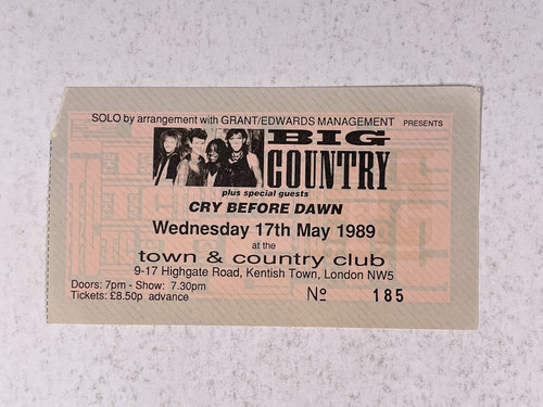 Big country ticket original - country,