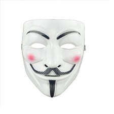 Anonymous Vendetta Guy Fawkes Hacker Face Mask Adults Halloween Fancy Party 4U