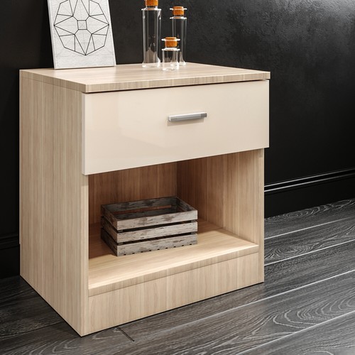 Oak cream bedroom - bedroom, furniture