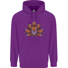 A Trippy Fox With Seven Tails Childrens Kids Hoodie