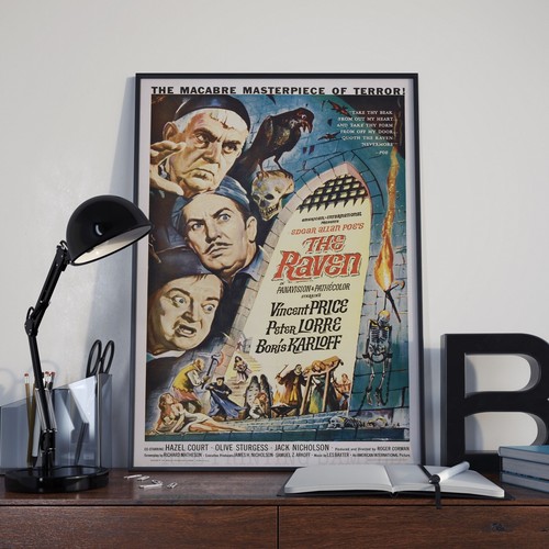 Vintage the raven film poster - raven,