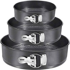Cake Tins Set Of 3 Round Non