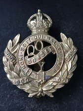 Queens Own Dorset Yeomanry British Army Cap Badge