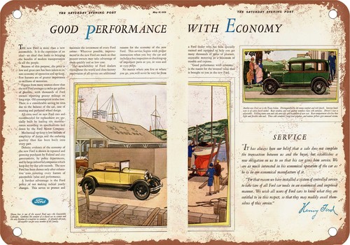 Metal sign 1929 - 1929, ford