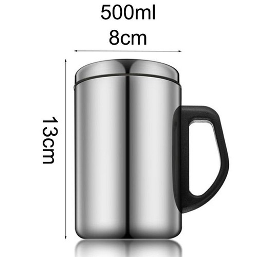 Stainless steel mug lid - steel,