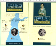 2020 GENUINE POBJOY MINT FLORENCE NIGHTINGALE 50p COIN  (HS 185)