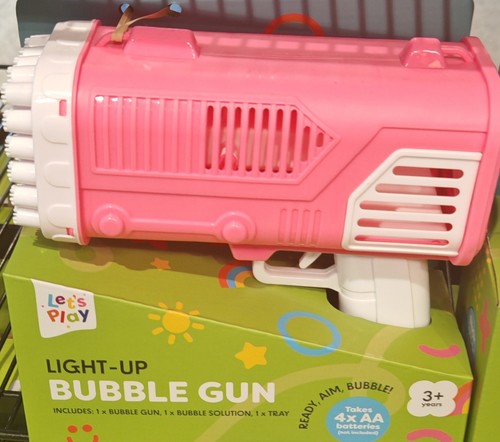 Pink light bubble gun - bubble,