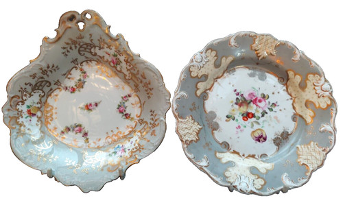 19thc coalport dish plate - coalport,
