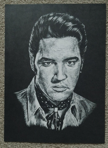 Elvis presley black white - elvis,