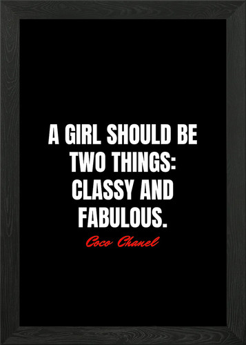 Coco chanel quotes framed - coco,