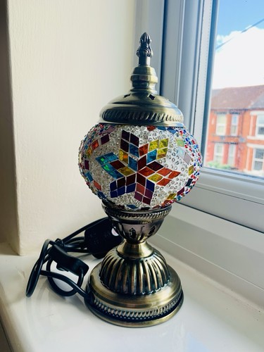 Turkish mosaic table lamp - mosaic,