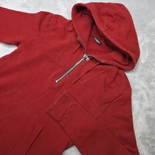 Balmain Mens Small Red 1/4 Zip
