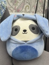 Squishmallows Clarie's 8" PJ Panda Bunny Outfit Slumber Party Sleepover Plush