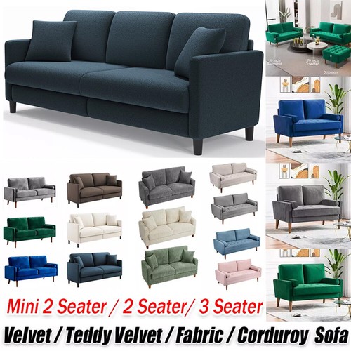 Seater teddy velvet sofa - seater,
