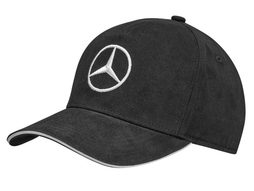 Mercedes benz black cotton cap - mercedes-benz,