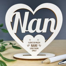 Personalised Wood Freestanding