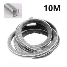 10M Hairy Seal Brush Pile Window Sliding Door Draught Excluder Weathe Strip Tape