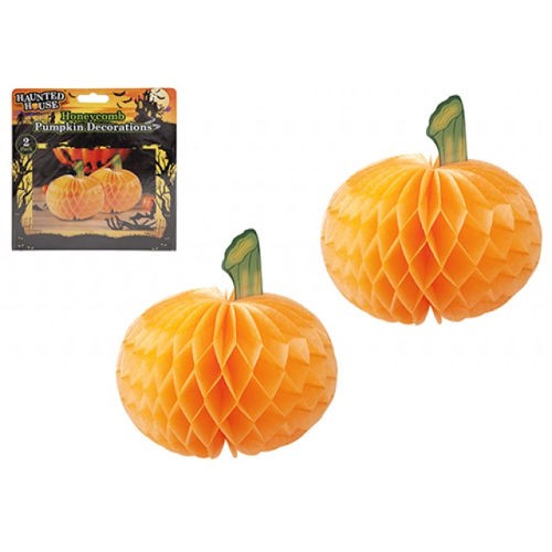 Halloween honeycomb pumpkin - halloween,