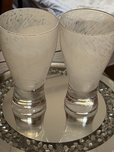 Frosted milky white with heavy - frosted,
