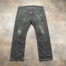 LEVI'S 504 Jeans Mens (38 Inch Waist) (29 Inch Leg) Regular Fit Grey