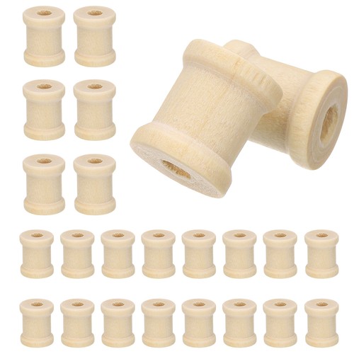 50pcs wooden spools x 0 - 0.5, 0.6