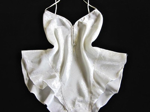 Vintage frilly teddy bias - frilly,