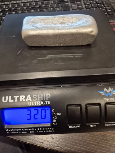 Aluminium ingot 320 grams - ingot,
