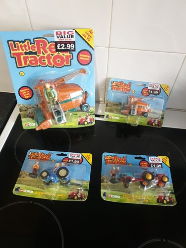 Little red tractor - red, pull