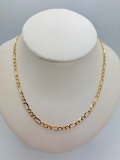 9ct Yellow Solid Gold Figaro
