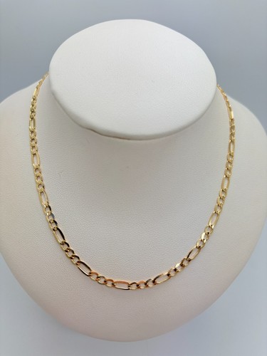 9ct yellow solid gold figaro - 9ct,