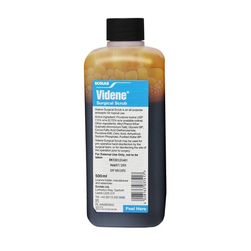 Ecolab videne surgical scrub - videne,