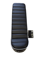 Lambretta slope back ancillotti seat gp li s1 s2 s3 black with logo & latch