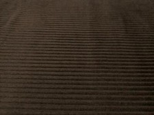 WASHED Jumbo Cord 4.5 Wale Cotton Velvet Fabric Material DARK BROWN