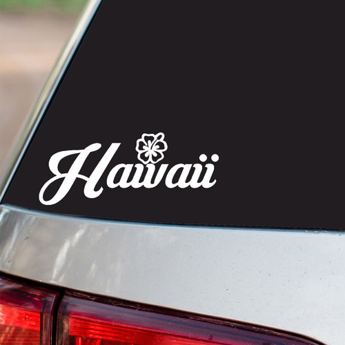 Hawaii hibiscus flower sticker - hibiscus,
