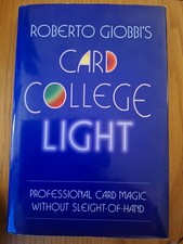 Card College Light Roberto Giobbi Pro Card Magic no Sleight of Hand