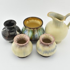 5x Vintage Foreign Pottery