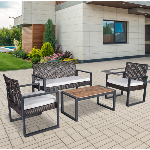 Piece patio furniture set - 4-piece,