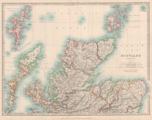 Northern scotland showing - northern,