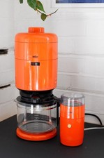 Vintage Braun KF 20 Coffee Maker and KSM 1 Grinder Dieter Rams Seiffert Weiss