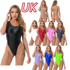 Women's Glossy High Cut Thong