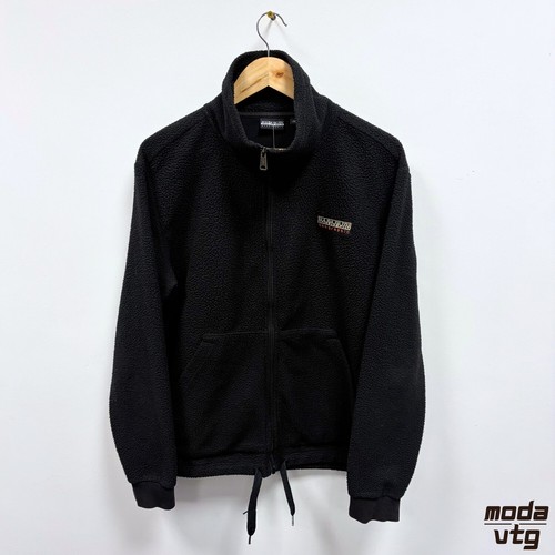 Napapijri fleece jacket black - napapijri,