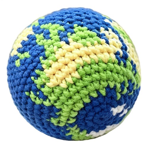 Knitted earth globe - earth, pattern