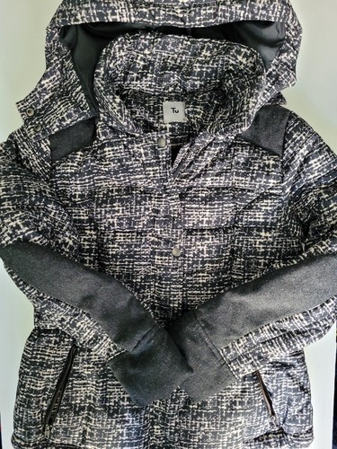 Womens puffer hooded - hooded, coat
