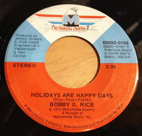 Bobby rice holidays - g., 45