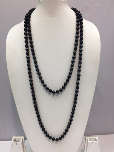 Long faux pearl beaded - faux, chain