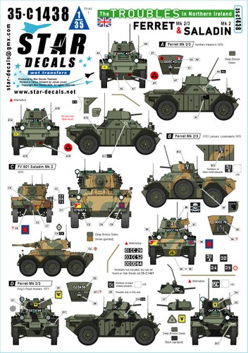 Star decals c1438 - decals, 1:35