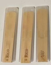 3x Baritone Saxophone Reeds Strength 1.5 - 2x Rico 1.5 & 1x Rico Royal 1.5