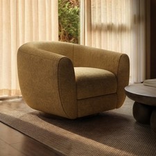Caramel brown chenille round - brown,