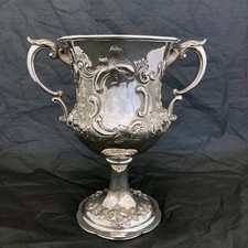 A sterling silver trophy cup