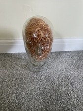 Vintage Glass Head Mannequin Display Head Phones Jewellery Etc Heavy